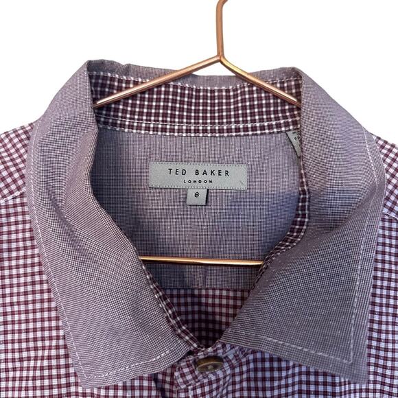 Ted Baker London Men's Checkered Button-Down Shirt - 2XL - Picture 2 of 6